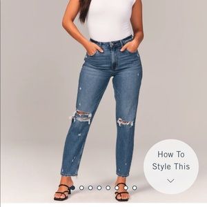 Curve love high rise mom jeans